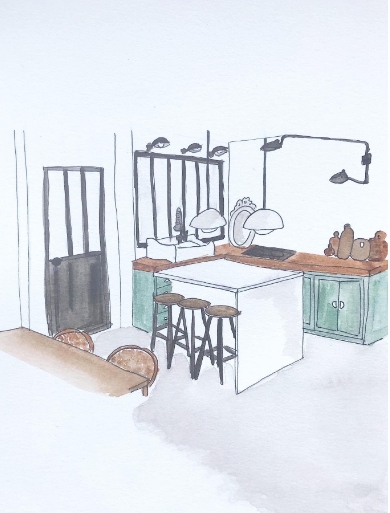 modélisation cuisine